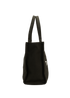 The Tote Bag, &pound;180, Handbags, Black, Canvas, Side view
